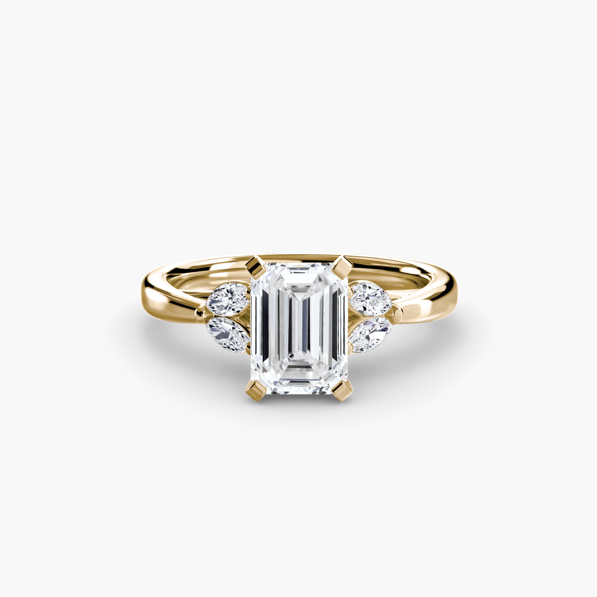 Marquise Side Stone Diamond Ring