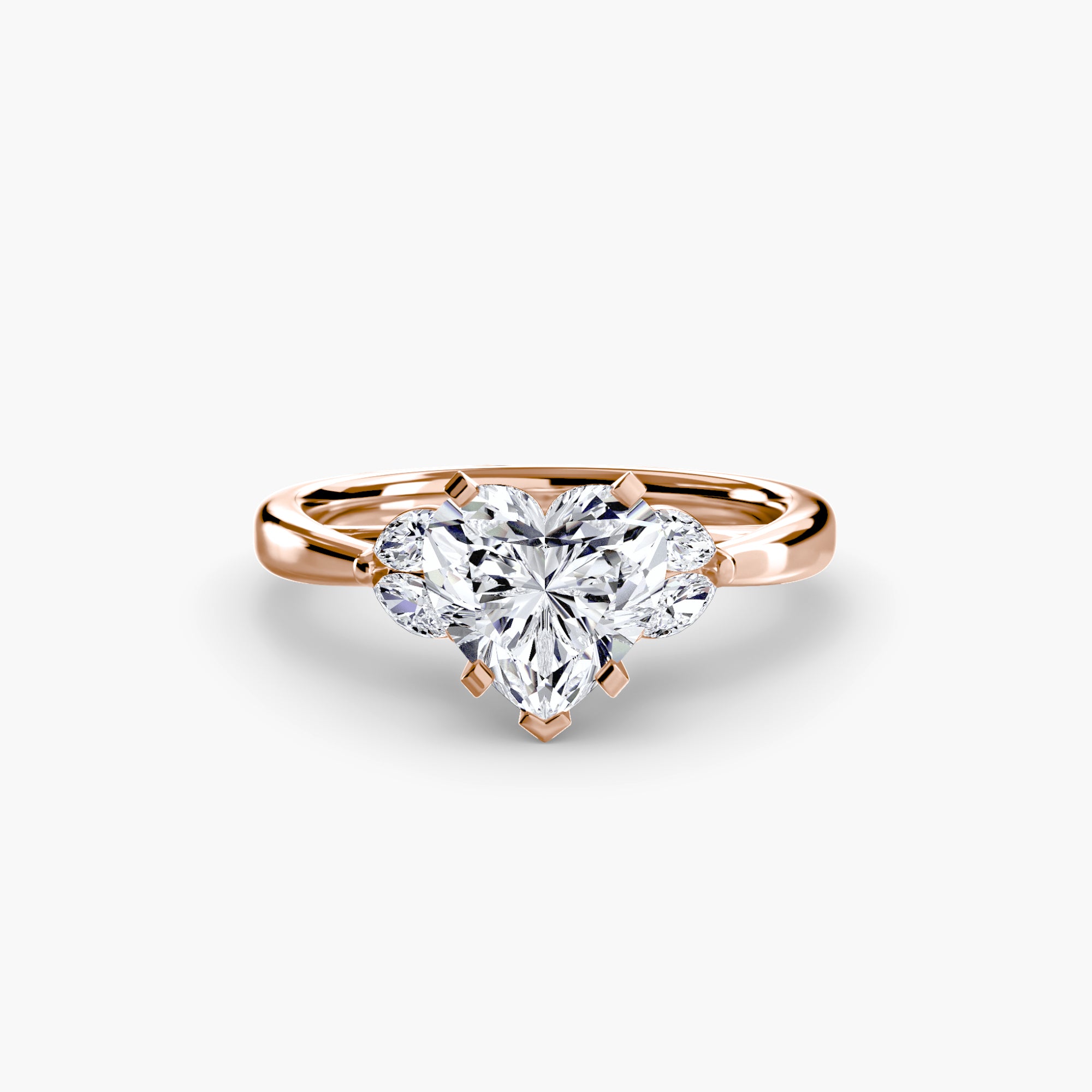 Marquise Side Stone Diamond Ring