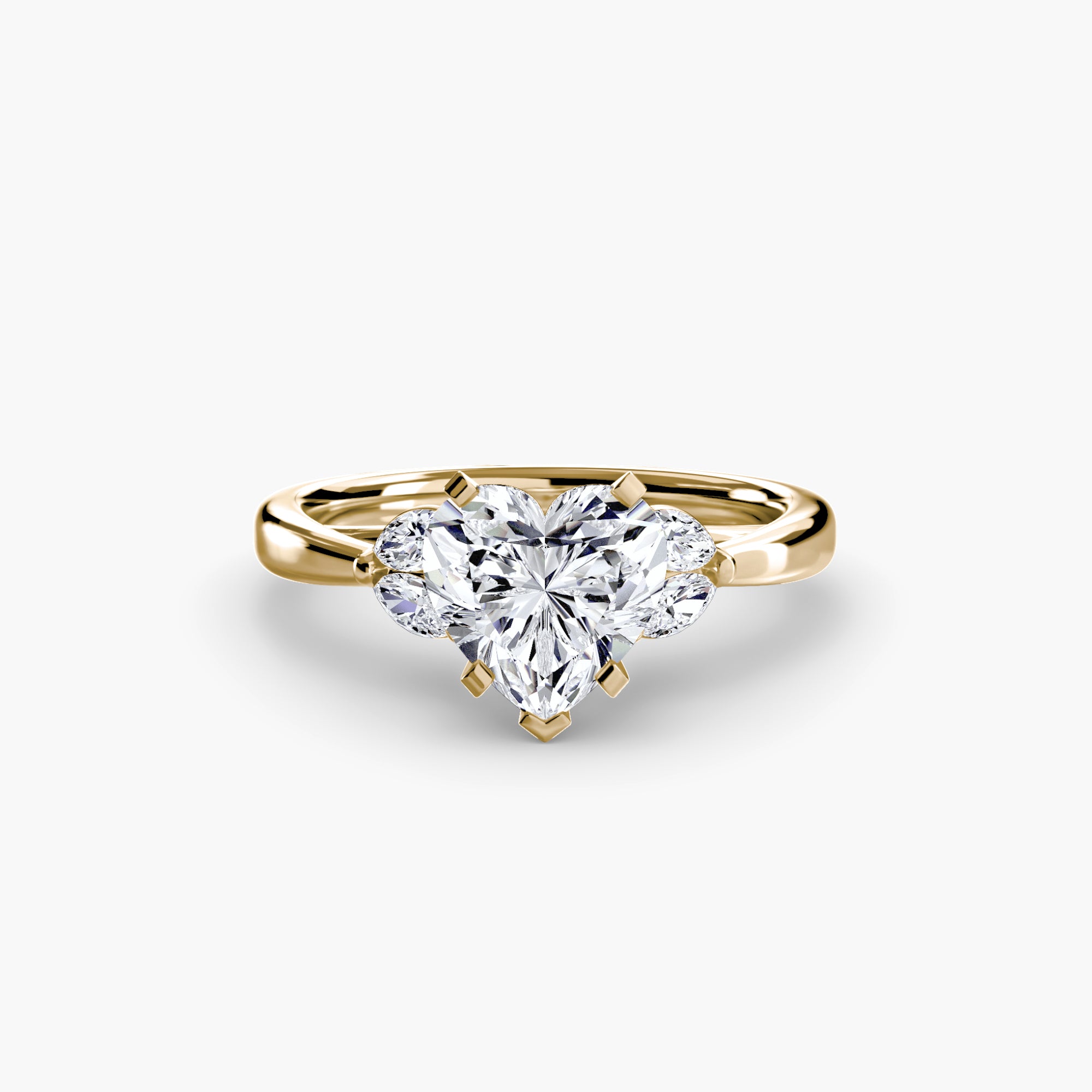 Marquise Side Stone Diamond Ring