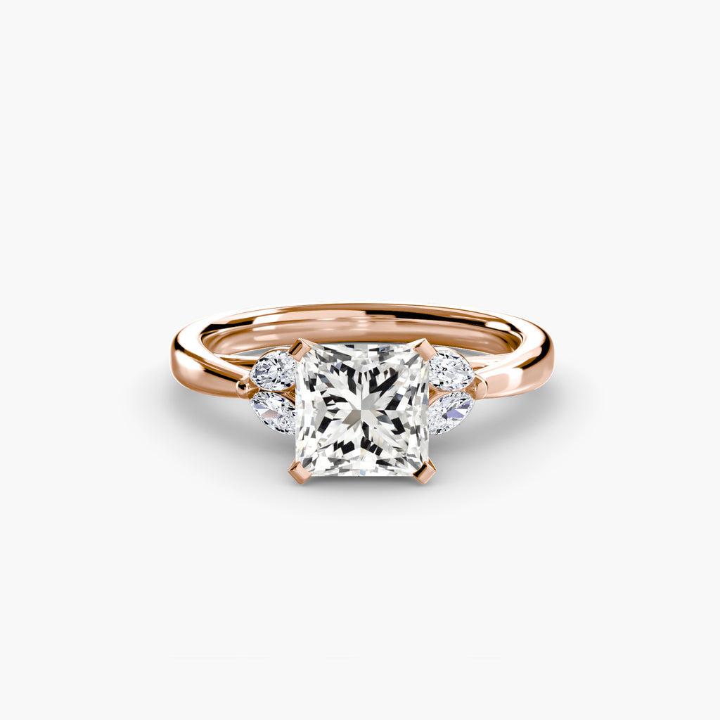 Marquise Side Stone Diamond Ring