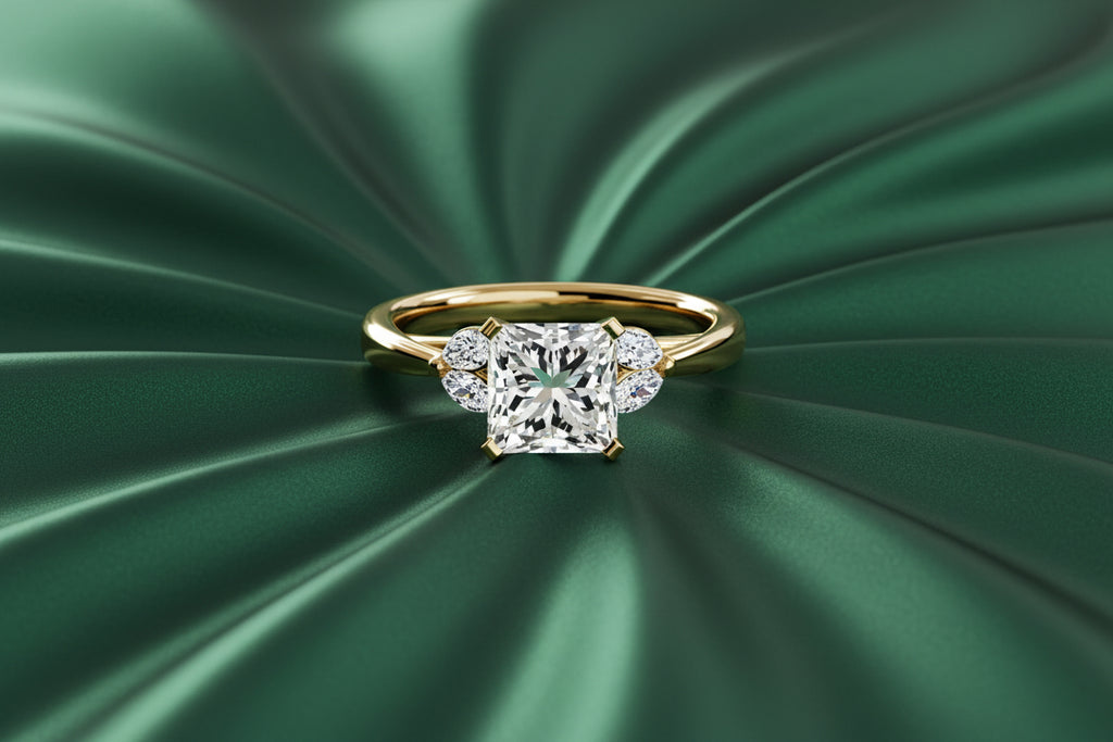 Marquise Side Stone Diamond Ring