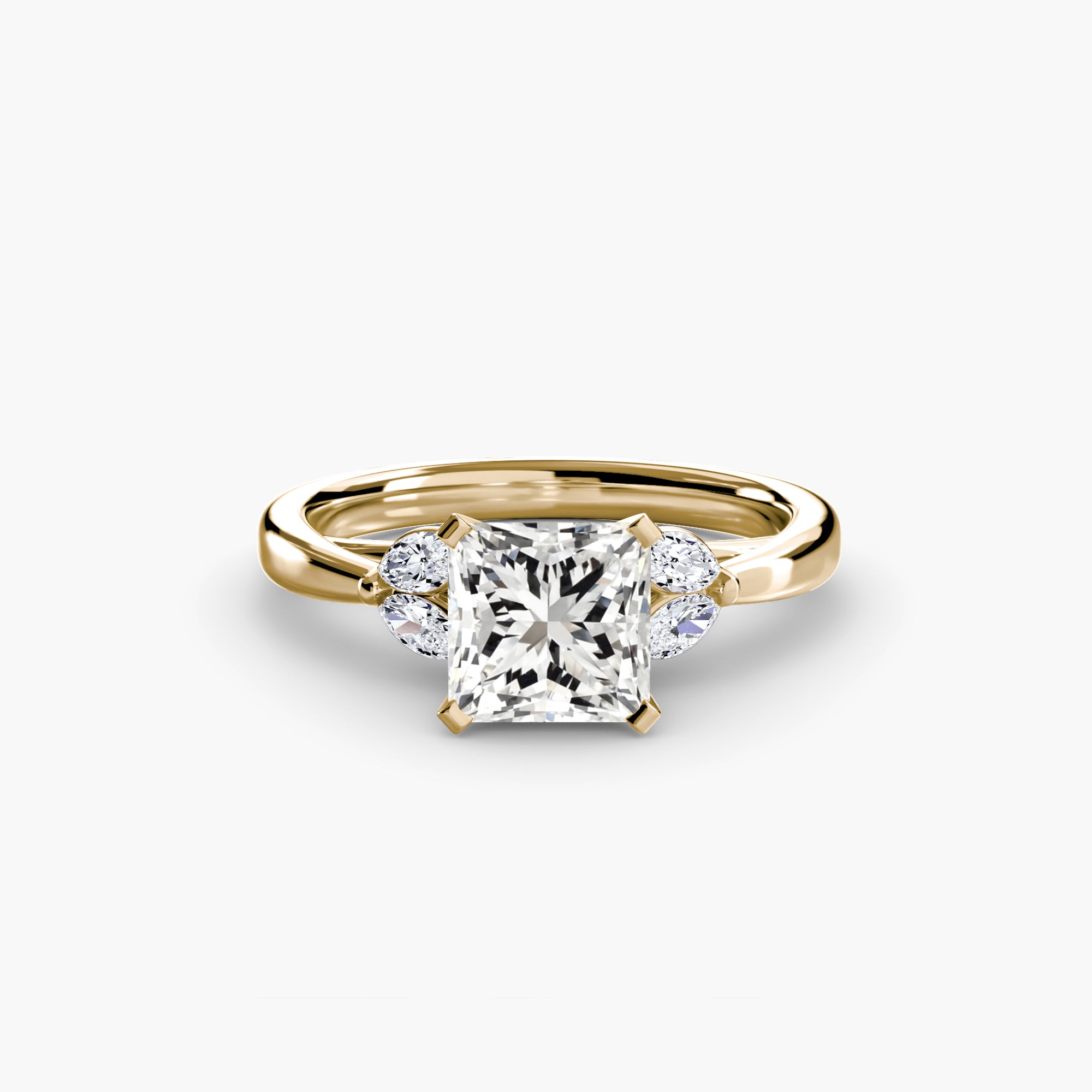Marquise Side Stone Diamond Ring