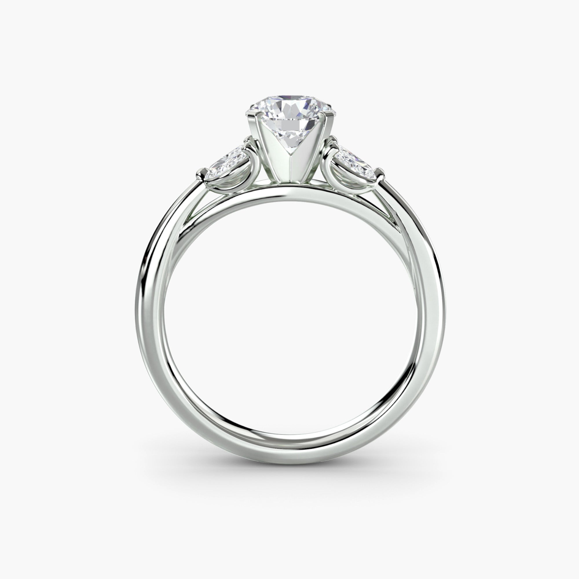 Marquise Side Stone Diamond Ring